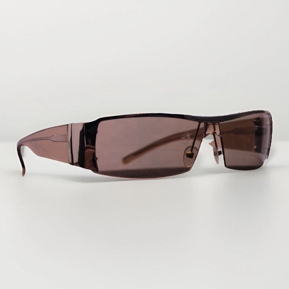 Yves Saint Laurent YSL 6023/S Shield Sunglasses C46 – Made in Italy – Y2K Wrap
